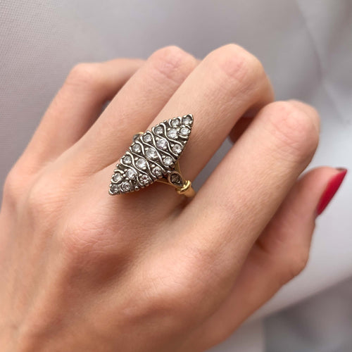 Bague 54 Bague Marquise Diamants 58 Facettes 133