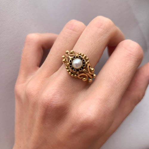 Bague 53 Bague Multifils Perle 58 Facettes 161