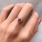 Bague 56.5 Bague Marguerite pierre rouge 58 Facettes JE148