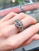 Ring 51.5 Sapphires and Diamonds Ring 58 Facettes
