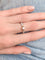 Bague 53 BAGUE FIANÇAILLES OR 58 Facettes SO294