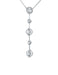 Pendant Necklace in 18-carat white gold, 0,17ct diamonds 58 Facettes
