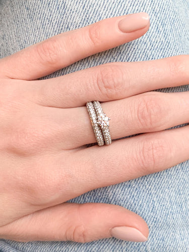 Bague BAGUES ALLIANCES SOLITAIRES OR JAUNE 58 Facettes SO266