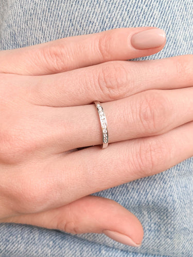 Bague 52 BAGUES ALLIANCES OR BLANC 58 Facettes SO24ODW