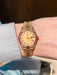 Rolex President watch in yellow gold, diamonds and rubies 58 Facettes