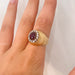 Ring 60 Draped Ruby Ring 58 Facettes