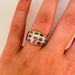 Ring 53 Multicolored Sapphire Ring 58 Facettes 1