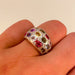 Ring 53 Multicolored Sapphire Ring 58 Facettes 1