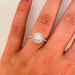 Ring 52 Diamond Solitaire Ring 0.74ct 58 Facettes 1