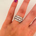 Ring 52 Diamond Lines Bangle Ring 58 Facettes 1
