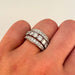 Ring 52 Diamond Lines Bangle Ring 58 Facettes 1