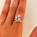 Ring Solitaire Ring 3 diamonds 58 Facettes 1