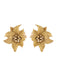 Hermès earrings - Yellow Gold Flower ear clips 58 Facettes