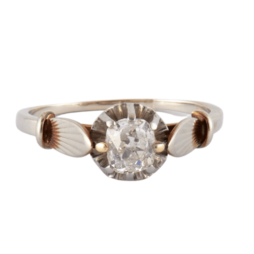 Bague 59.5 Bague solitaire diamant taille coussin 58 Facettes JE508