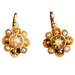 Boucles d'oreilles Dormeuses Ancienne Perles Fines, Or jaune 58 Facettes