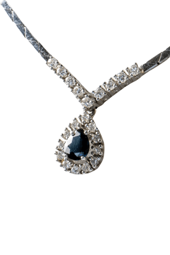 Collier Parure diamants et saphirs 58 Facettes CLDSABODSAOC56-1