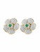 Earrings Daisy Earrings Emeralds Diamonds 58 Facettes