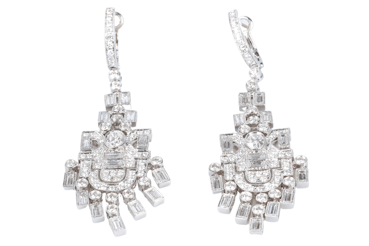 Boucles d'oreilles BELLDUC GENEVA - Boucles d'oreilles or blanc 158 diamants 58 Facettes BO-DIAM158-BLDC
