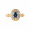 Bague 54 Bague Marguerite en or jaune 58 Facettes P5L1