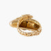 Ring 49 “ZOLOTAS” ram’s head ring in yellow gold 58 Facettes P8L4