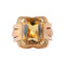 Bague 61 Bague Art Déco en or jaune et Citrine 58 Facettes P3L1