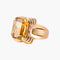 Bague 61 Bague Art Déco en or jaune et Citrine 58 Facettes P3L1