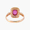 Bague 59.5 Bague Marguerite diamants et rubis 58 Facettes P5L3