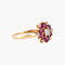 Bague 55 Bague Marguerite diamants et rubis 58 Facettes P6L12