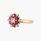 Bague 55 Bague Marguerite diamants et rubis 58 Facettes P6L12