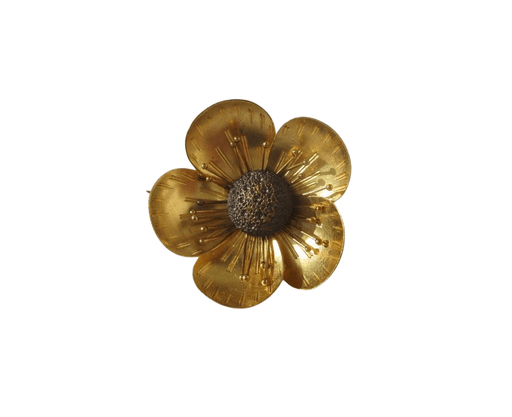 Broche Broche "fleur bouton d’or" Or jaune 58 Facettes