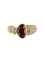 Bague 58 Bague rubis et diamants en or jaune 58 Facettes