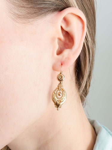 Boucles d'oreilles Boucles d'oreilles Epoque Napoléon III 58 Facettes