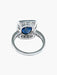 Ring 54 WHITE GOLD SAPPHIRE/DIAMOND RING 58 Facettes 418 50070