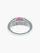 Ring 51.5 GRAY GOLD RUBY AND DIAMOND RING 58 Facettes 419 00086