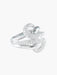 Bague 54 BAGUE OR GRIS PAVAGE DIAMANTS 58 Facettes 413 50025