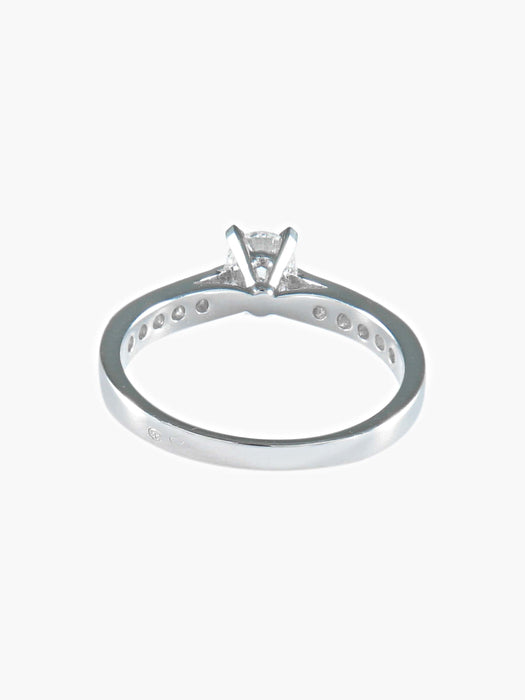 Bague 52 BAGUE SOLITAIRE JONC/BRILLANTS 58 Facettes 41250161