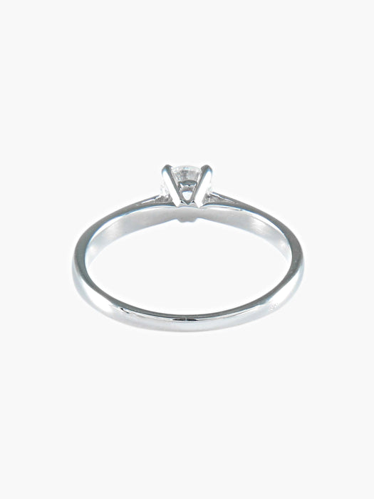 Bague 53.5 BAGUE SOLITAIRE JONC/BRILLANT 58 Facettes 412 50088