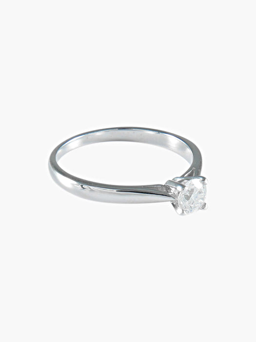 Bague 53.5 BAGUE SOLITAIRE JONC/BRILLANT 58 Facettes 412 50088