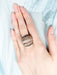 Ring 51.5 ROSE GOLD PAVE RING 58 Facettes 422 50057