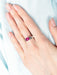 Ring 51.5 GRAY GOLD RUBY AND DIAMOND RING 58 Facettes 419 00086