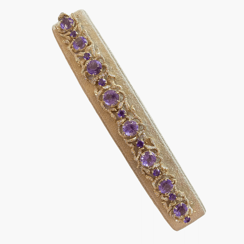 Bracelet Bracelet Améthyste & Diamant par Julius Cohen 58 Facettes CEY24