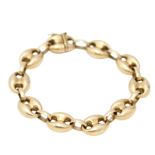 Bracelet Semi-hollow calabrote bracelet, yellow gold 58 Facettes E360301