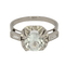Bague Bague diamants et aigue-marine 58 Facettes 25627