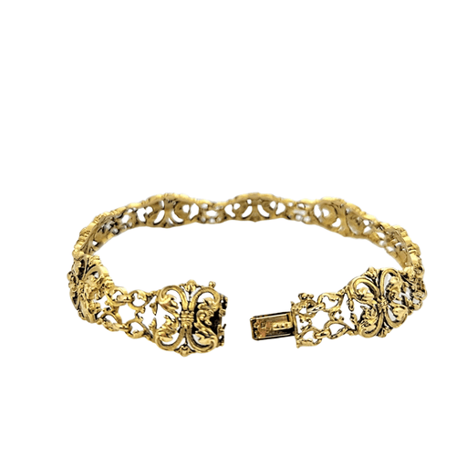 Bracelet Bracelet Art nouveau en or jaune 58 Facettes 21258