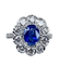 Bague 52 Bague marguerite saphir et diamants 58 Facettes AB160