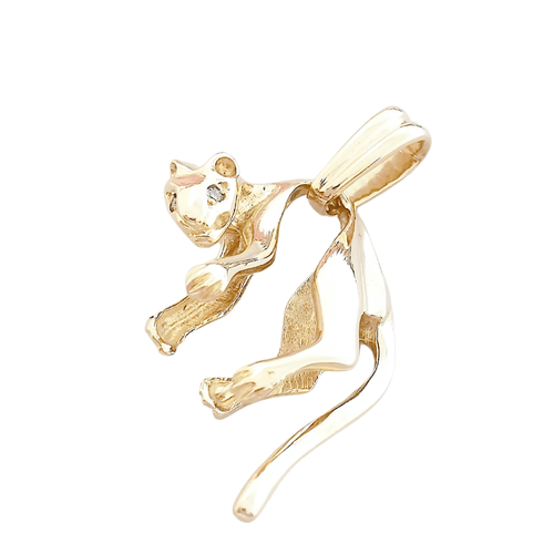 Pendentif Pendentif Panthère diamants unisexe, or jaune 58 Facettes AA 1545