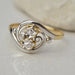 Bague 57 Bague Toi et Moi fleurs 58 Facettes Ref1816