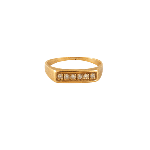 Bague 55 Bague en Or jaune & diamants 58 Facettes