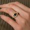 Bague Bague hexagonale Saphir Diamants 58 Facettes 1