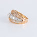 Ring 54 Two-tone openwork ring Diamonds 58 Facettes 1